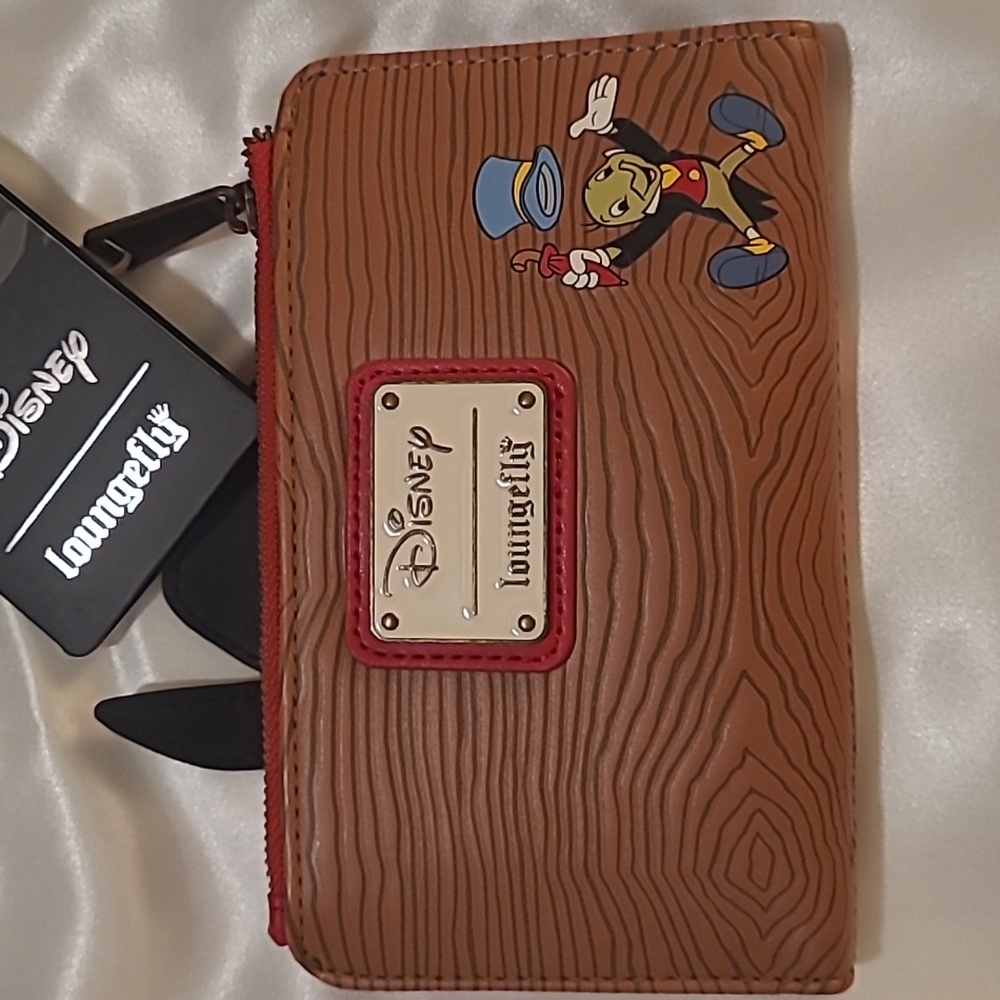 Loungefly Brown Pinochio Wallet with Vintage Metal Hardware - Picture 2 of 10